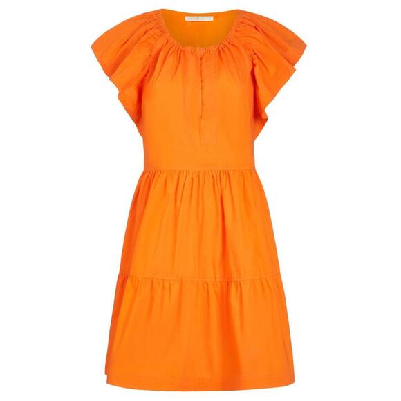 NEW MARIE OLIVER kara dress in tangerine - Picture 5 of 5